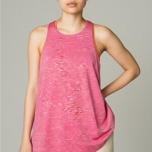 Women's Ideology Pink Heathered  Razorback tank top size small